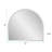 Frameless Arched Mirror Short