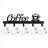 Black Metal Coffee Cup Wall Rack, Multi-hook Kitchen Organizer, Sturdy Wall Mount