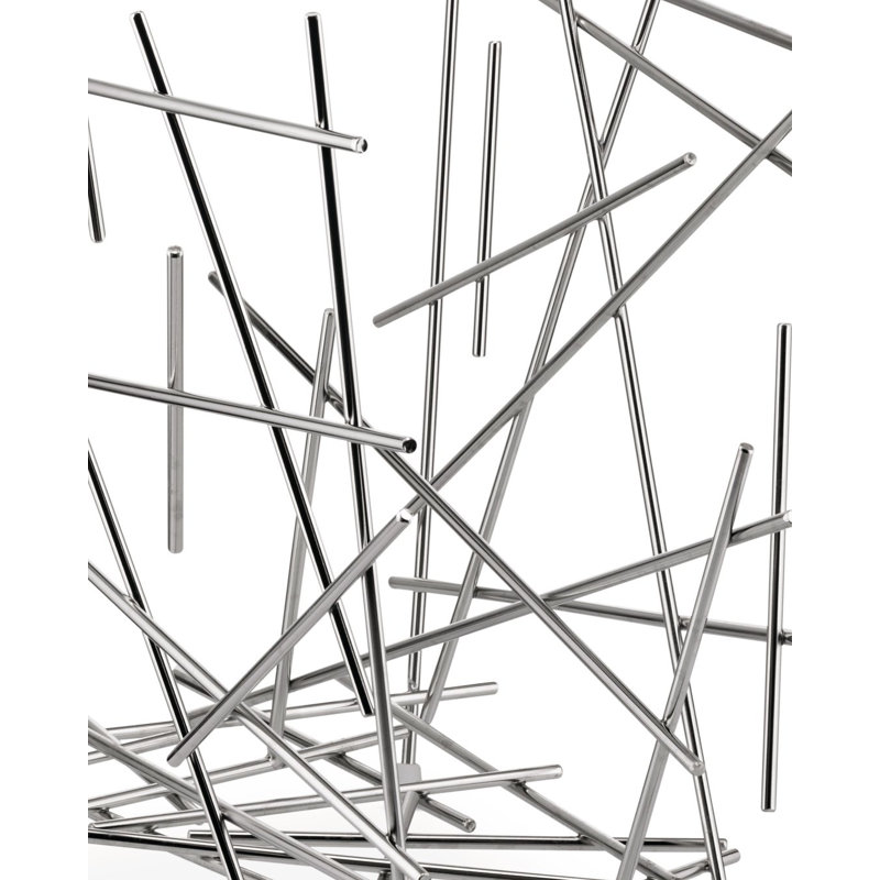 Blow Up Magazine Holder, Stainless Steel
