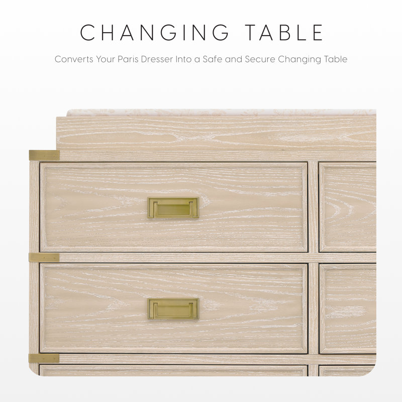 Paris Changing Tray, Whitewash Ash