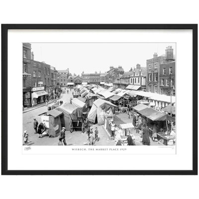 Wisbech, The Market Place 1929 by Francis Frith - Single Picture Frame Print