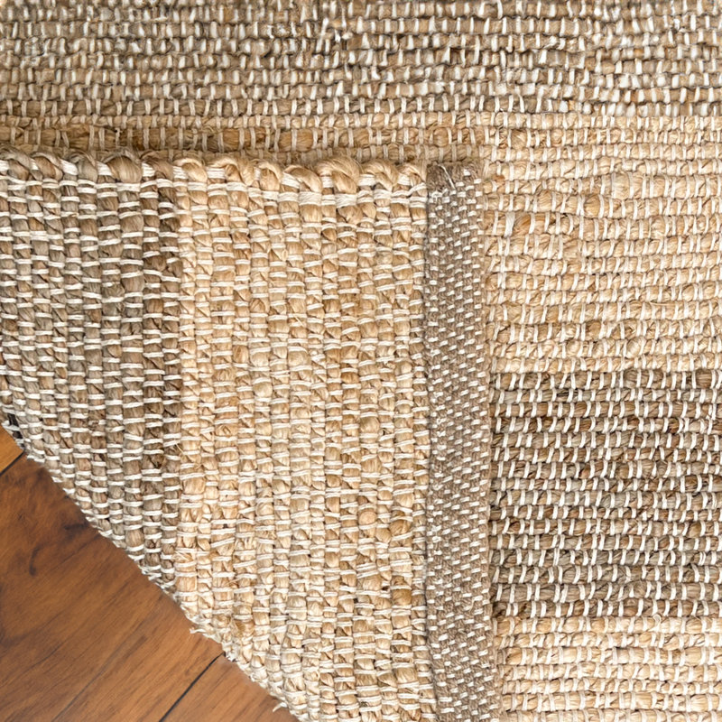 Natural Jute Stripe Rug, Rectangle 8' x 10'