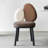 Brown Solid back side Chair(Set of 2)