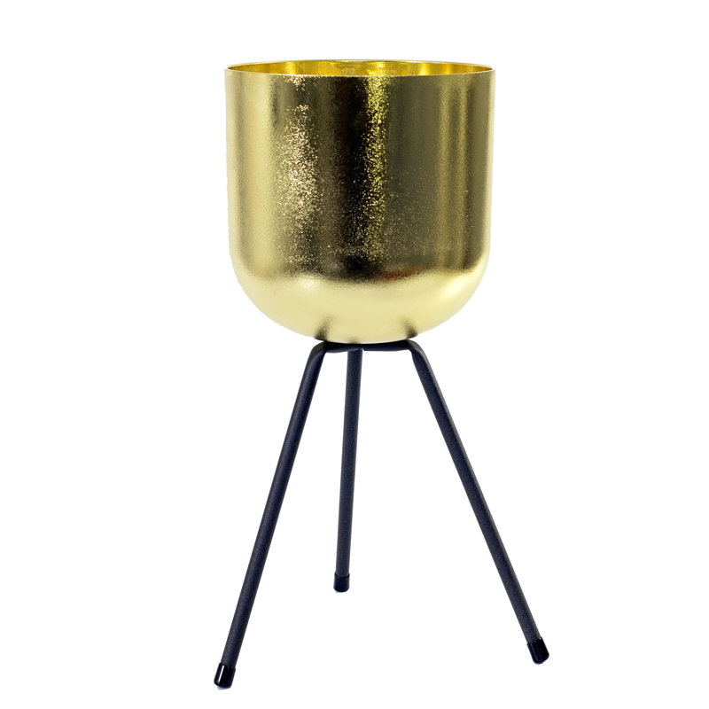 Pot à fleurs en plastique trépied Wehr, H 7 po x l 7 po x P 7 po