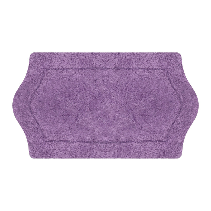 Tapis pour salle de bain Morissette, L 17 po x L 24 po, Mauve