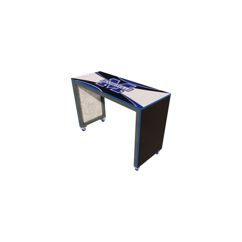 Mobile Conversation Table, 42" H x 24" W x 60" D