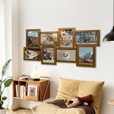 Cadre mural photo 8 photos 4 x 6