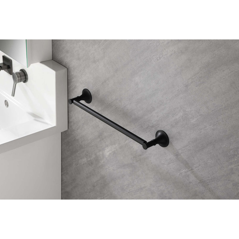 Ensemble de 6 serviettes murales pour salle de bain, Noir