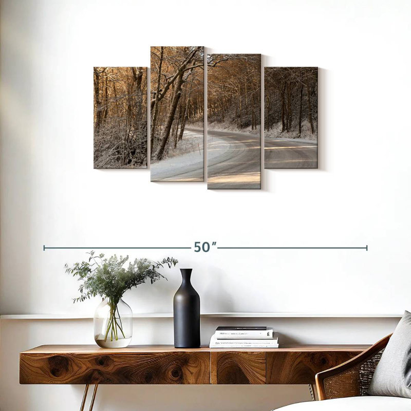 Alvord Smoky Mountains Winter, H 22 po x l 36 po
