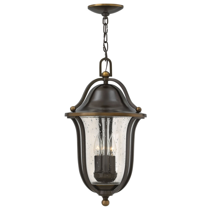 Bolla Bronze 3 -Bulb 20.5" H Mains only Outdoor Hanging Lantern