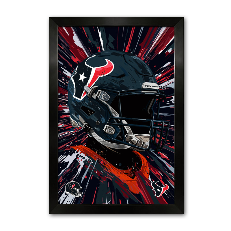Impression encadrée NFL Houston Texans Hyper Helmet 27" x 39", NFL Houston Texans