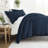8-Piece Bedding Bundle - Solid Duvet Cover, Comforter Insert, and Patterned Sheet Set-99311843-99311850