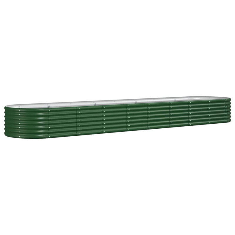 Anmar 11 ft x 1.5 ft Powder-Coated Steel Raised Garden Bed, Anthracite, 26.77" H x 59.84" W x 15.75" D