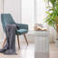 Tabouret de bar en céramique émaillée 13 po x 17 po - Table d'appoint intérieure / extérieure - Tabouret de jardin décoratif