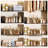 Acrylic Closet Shelf Organizer for Bags and Purses, Stackable Handbag Storage Divider to Keep Clutch, Wallet, Pocketbook Upright, 4 Pack (Clear)