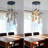 8 - Light Industrial Vintage Glass Cluster Chandelier Dimmable
