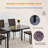 Arnlaugur Glass Top Metal Base Dining Table