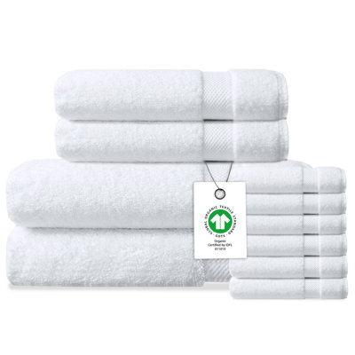 Ensemble de 10 serviettes en coton Delara