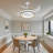 Lahela 42 Inch Modern Retractable Ceiling Fan with Light and Remote Control