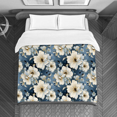 Polyester Floral Duvet Cover