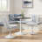 Lippa Vegan Leather Swivel Dining Chair-105239650-105239653