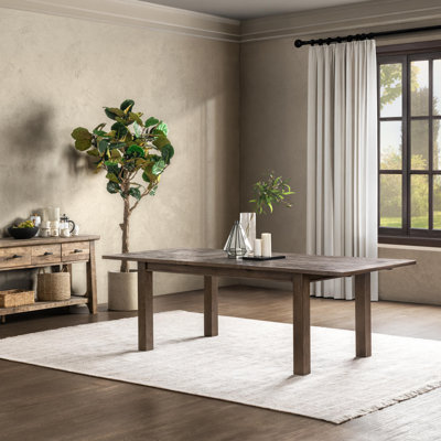 Table de salle à manger à rallonge en bois massif récupéré Egremt