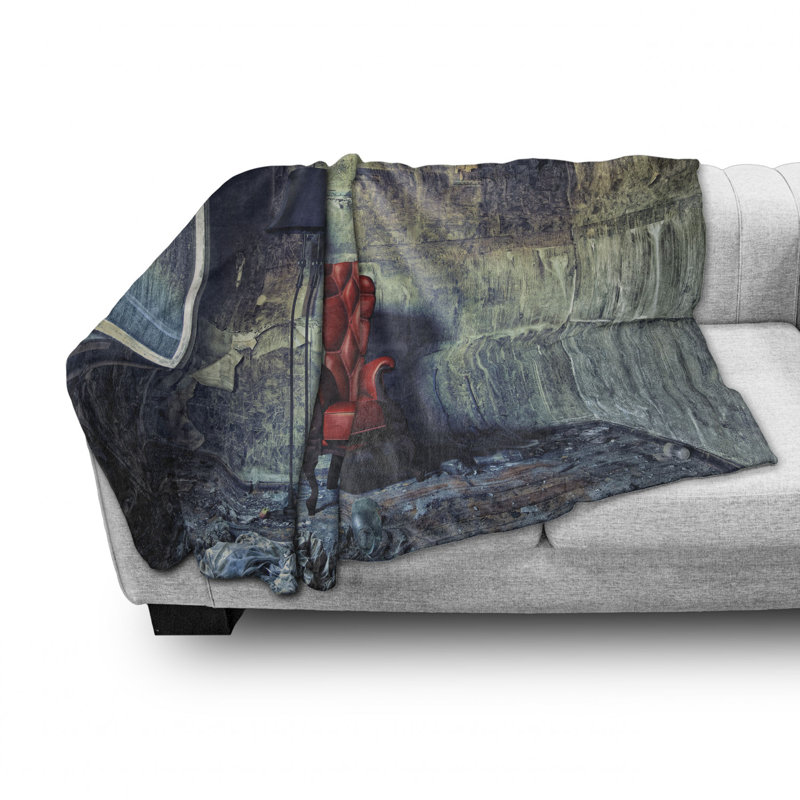 Hand Woven Throw Blanket, 70" W x 90" L