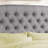 Fabric Upholstered Bed,Tufted Headboard Adjustable Height Bed Frame-283896219-283896217