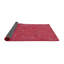 Tapis de zone rouge/rose à motifs Bharmal-1486546539