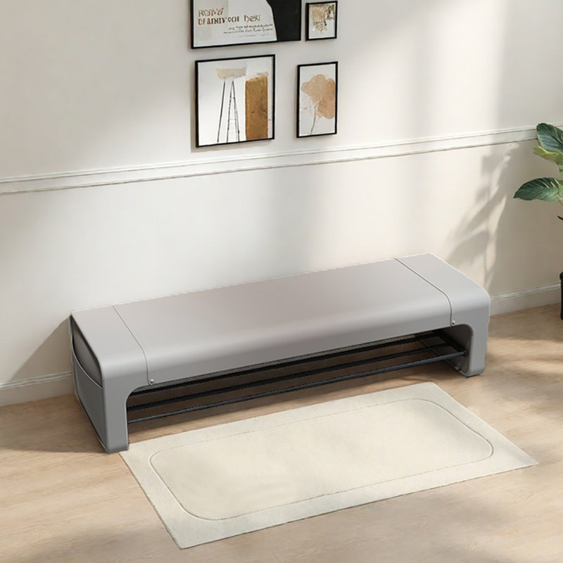 39.4in Shoe Change Stool Shoe Bench, Beige