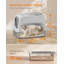 Enclosed Stainless Steel Cat Litter Box with Flip Lid, 28 L, 61 x 41 x 46 cm, Light Grey