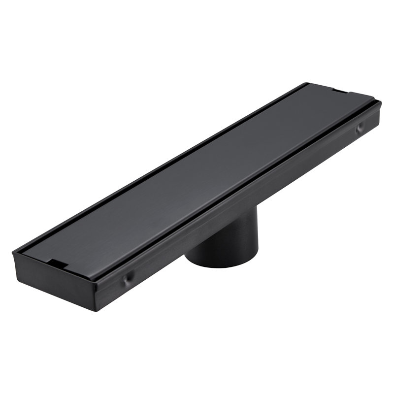 11.81'' Linear Tile-In Shower Drain, Black