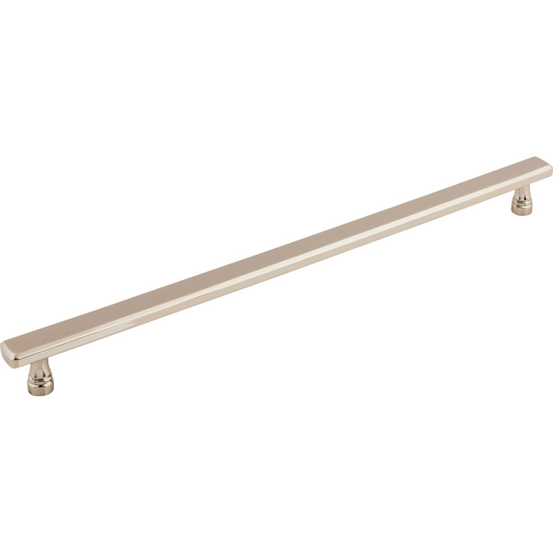 Kingsbridge Bar Pull, Polished Nickel, 12" Center to Center