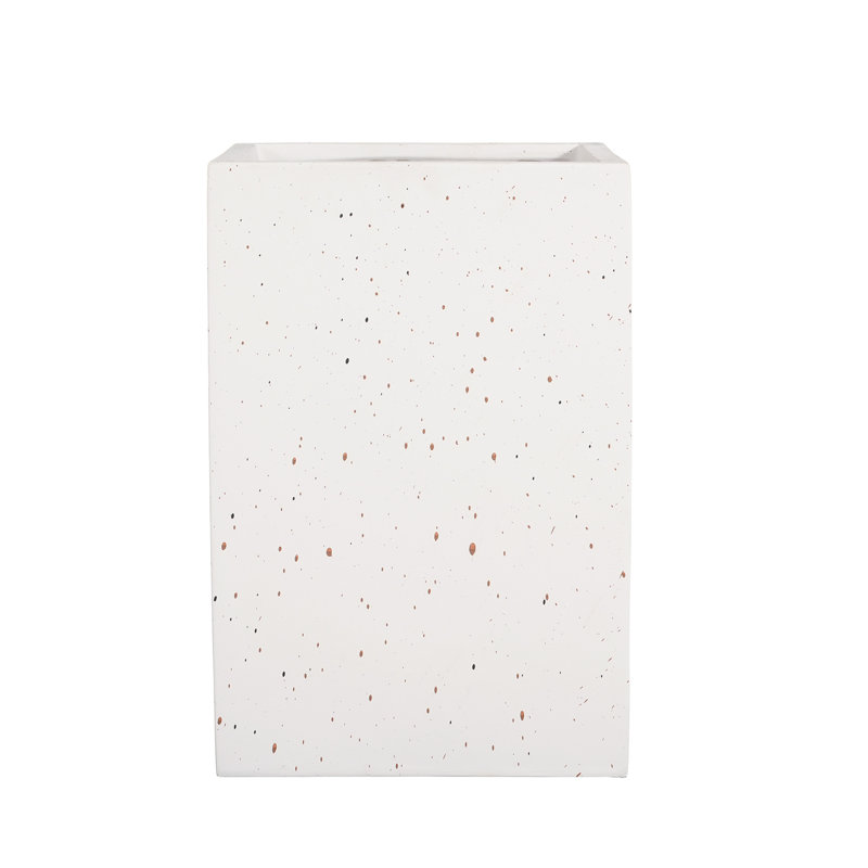 MGO Handmade Rectangle Planter Box, 20''H, White, 20" H x 13.1" W x 13.1" D, White