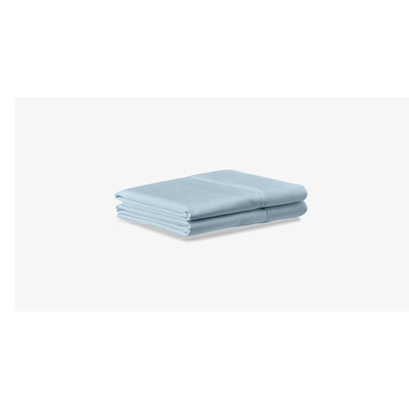 TEMPUR-Luxe Egyptain Cotton Pillowcase Set, Sleepy Blue, King Pillowcase