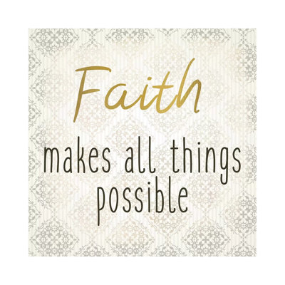 Faith Hope Love I by Kimberly Allen - Print on Canvas