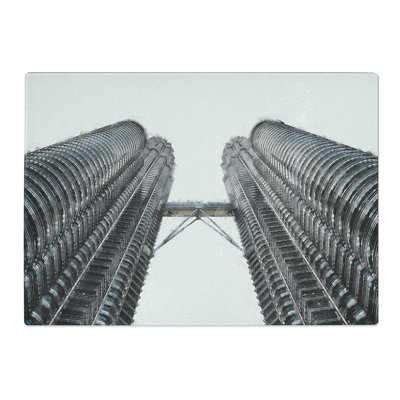 Tempered Glass Petronas Twin Towers Chopping Board