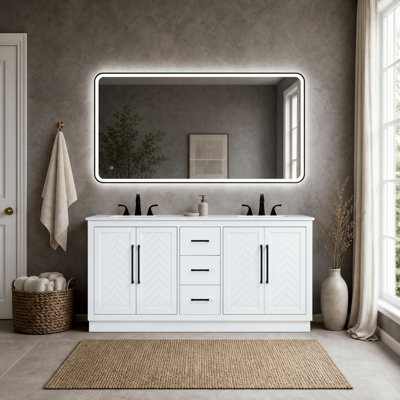 Meuble-lavabo double 72 po