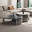 Table basse ronde en acier inoxydable-129411792