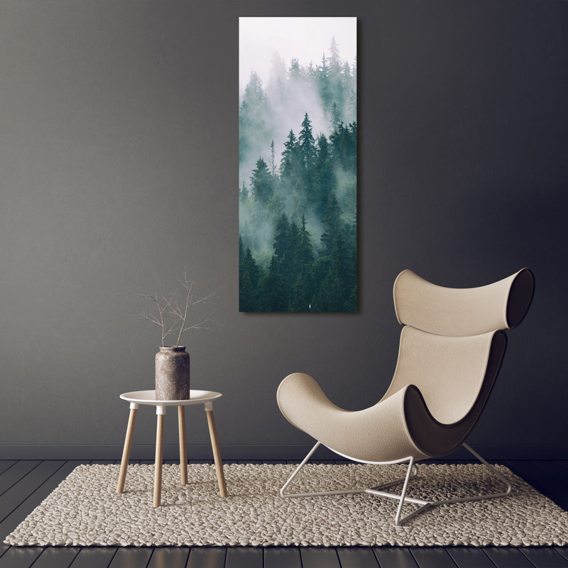 Fog Over The Forest - Wrapped Canvas Print