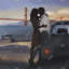 A Loving Couple in San Francisco - Romantic Framed Print-2123505229