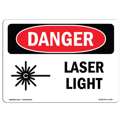 Laser Light Aluminum Sign 12 x 18