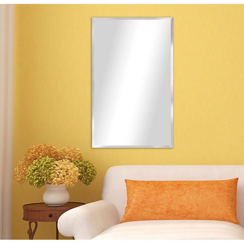 Derosier Metal Flat Wall Mirror, 20.125" H x 16.125" W