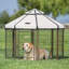 Chenil pour chien modulaire et parc pour animaux avec auvent pour animal de compagnie - enclos intérieur, extérieur et portable, 4 pi-69682214-69682210