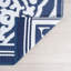 Tapis intérieur / extérieur bleu marine / blanc Facen-945001741