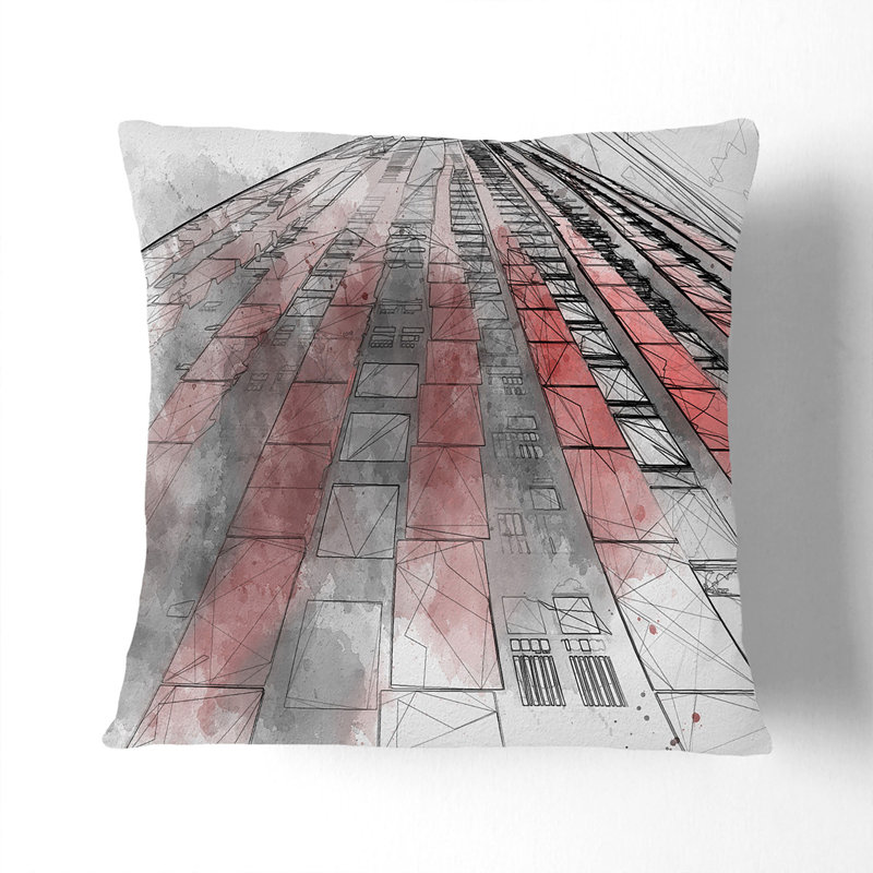 Square Throw Cushion, 40cm H x 40cm W x 15cm D