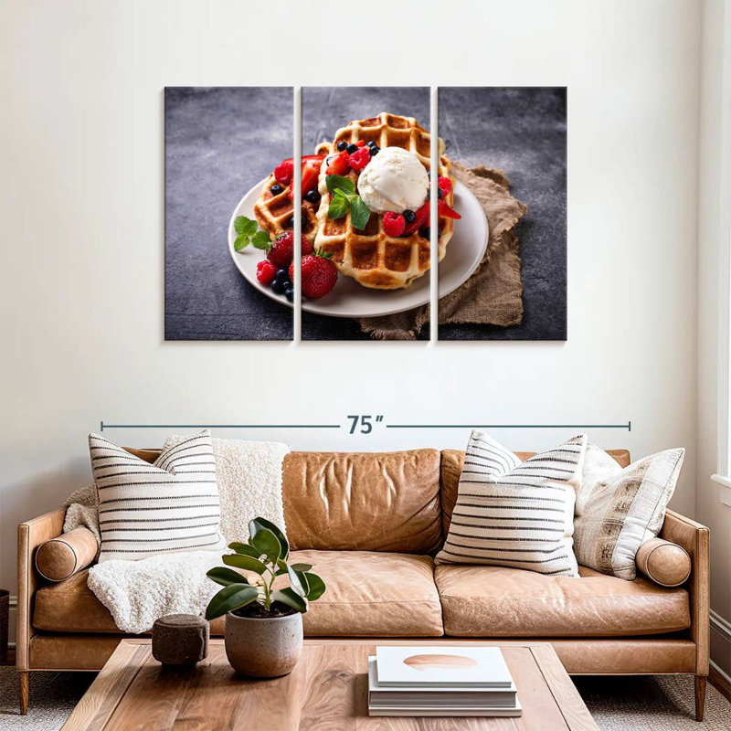 Yarlin Berry Belgian Waffles, 36" H x 57" W