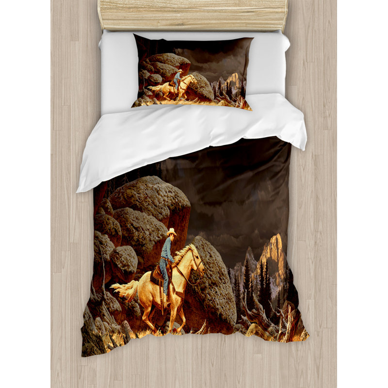 Rustic Polyester Duvet Cover