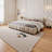 Soft Upholstered Bed with Checkerboard Headboard – King Sizes