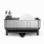 simplehuman Compact Kitchen Dish Drying Rack with Swivel Spout, Fingerprint-Proof Stainless Steel Frame-92585978